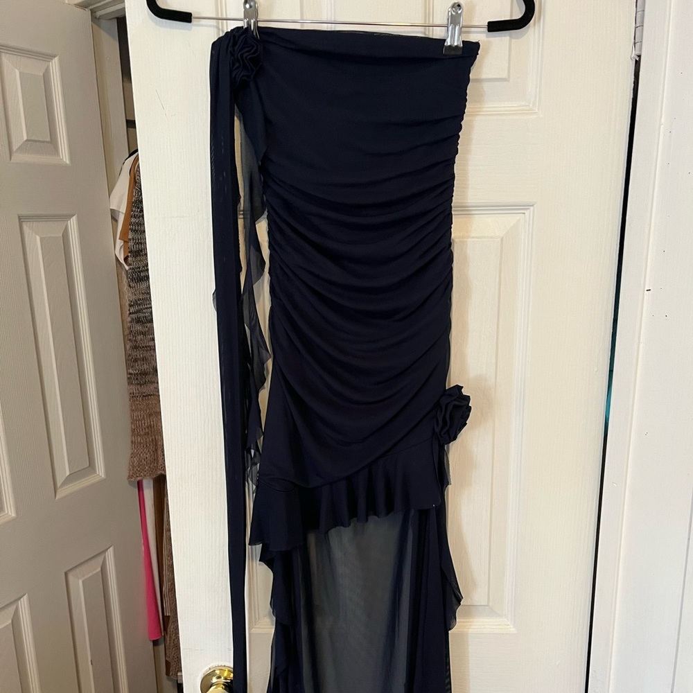 Navy blue mini dress